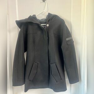 ADD Down black label wool coat w/inner padding down w/hood & belt Size 4 $1140